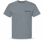 Rucker Knvies Mule Packer Shirt front of shirt on white background.