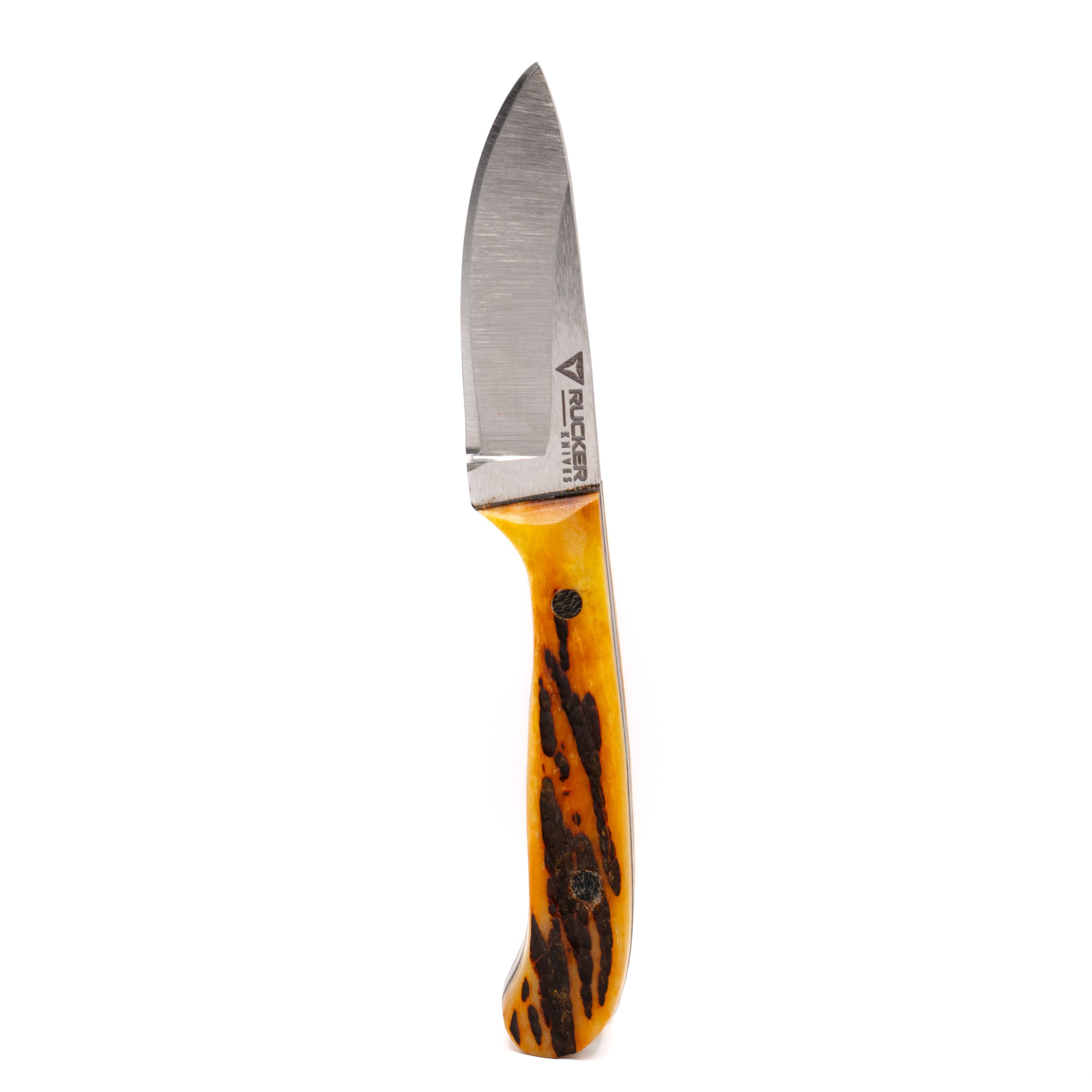 Rucker Knives Custom IBK5 in a white background positioned vertically.