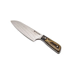 Rucker Knives Mid Chef's knife in a diagonal orientation